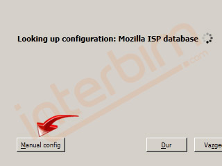Manuel Config düğmesine tıklayınız.