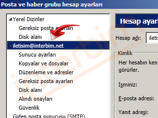 E-posta hesabınız tanımlanmıştır.