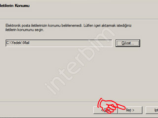 Son olarak karşımıza gelen pencerede ise yedeğini almak istediğimiz dosyaları seçtikten sonra Son düğmesine tıklıyoruz. Artık yedeklerimiz Outlook 2007 programımızın içerine aktarılmıştır.