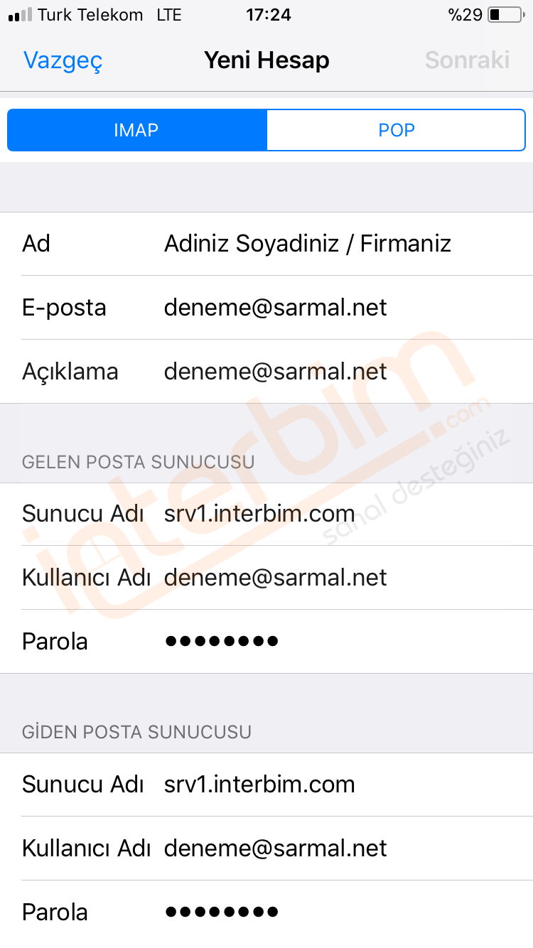 telefona mail kurma